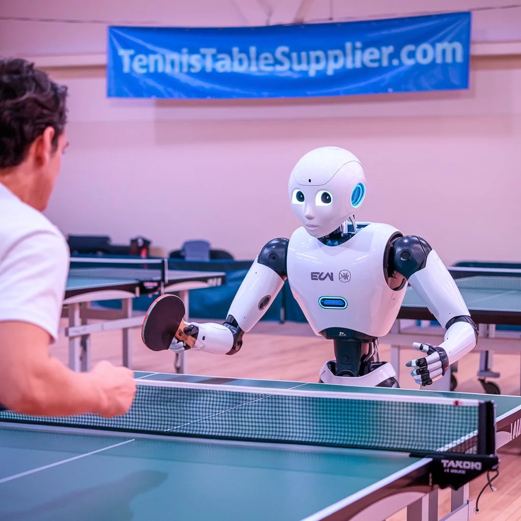 Table tennis AI trains robots to play games with table tennis players