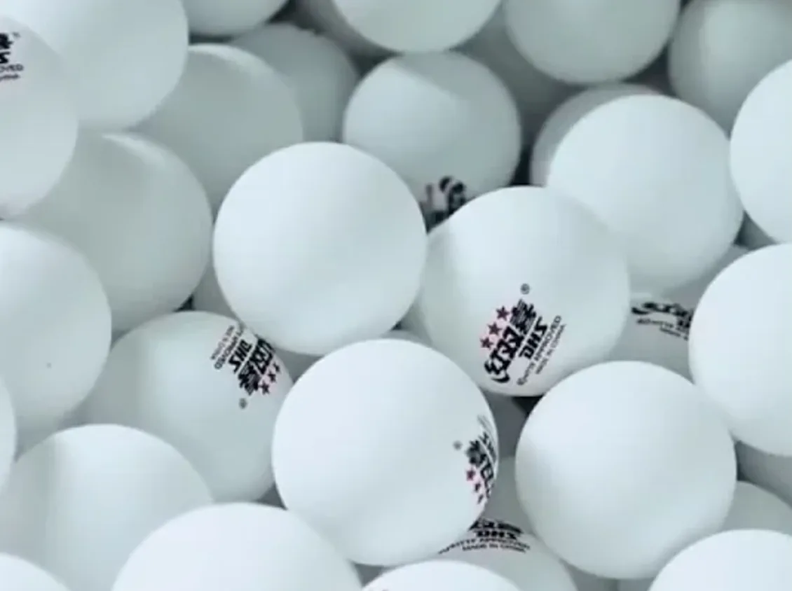This is the 6 step process for making ping pong